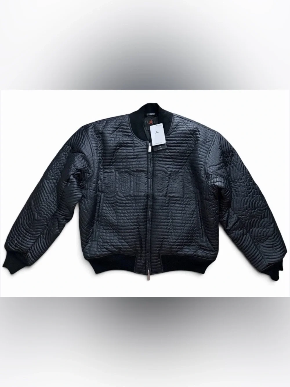 NIKE AIR JORDAN Full Zip Quilted Down Bomber Jacket Mens Large $300 II5314-010